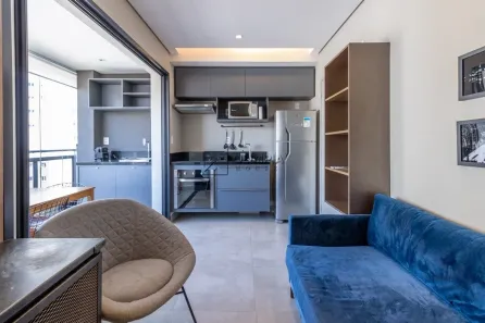 Apartamento com 1 Quarto para alugar, 33m² no Pinheiros, São Paulo