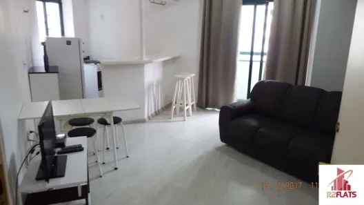 Flat com 1 Quarto para alugar, 40m² no Itaim Bibi, São Paulo