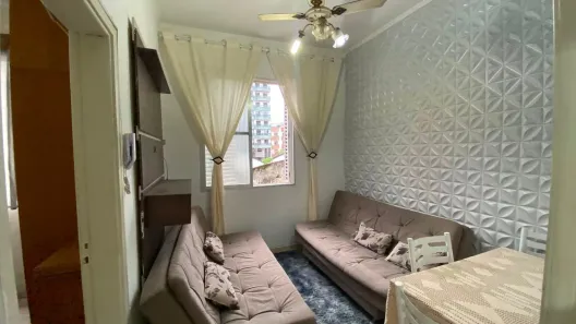Apartamento com 1 Quarto para alugar, 37m² no Ocian, Praia Grande
