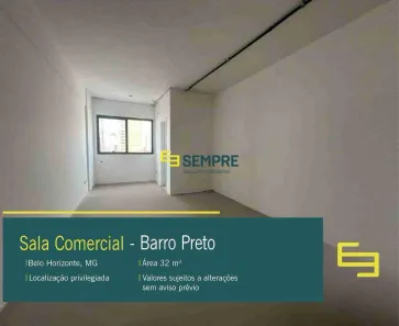 Sala Comercial à venda, 31m² no Barro Preto, Belo Horizonte