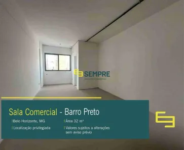 Sala Comercial à venda, 31m² no Barro Preto, Belo Horizonte