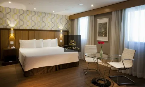 Flat com 1 Quarto para alugar, 35m² no Indianópolis, São Paulo