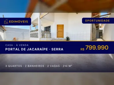 Casa com 3 Quartos à venda, 210m² no Portal de Jacaraípe, Serra