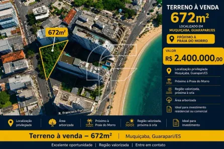 Lote/Terreno à venda, 672m² no Muquiçaba, Guarapari