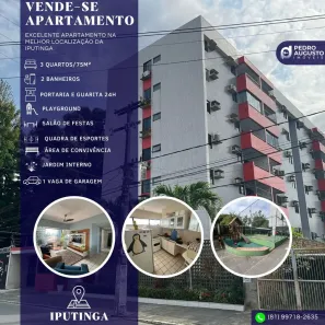 Apartamento com 3 Quartos à venda, 75m² no Iputinga, Recife