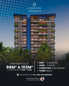 Apartamento com 3 Quartos à venda, 88m² no Calhau, São Luís