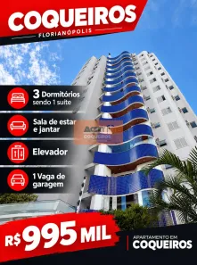 Apartamento com 3 Quartos à venda, 115m² no Coqueiros, Florianópolis