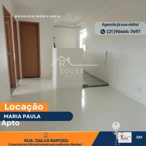 Apartamento com 2 Quartos para alugar, 45m² no Maria Paula, São Gonçalo