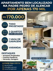 Apartamento com 2 Quartos à venda, 48m² no Messejana, Fortaleza