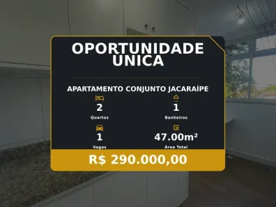 Apartamento com 2 Quartos à venda, 47m² no Conjunto Jacaraípe, Serra