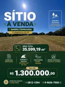Fazenda/Sítio à venda, 35599m² no Área Rural de Cosmópolis, Cosmópolis