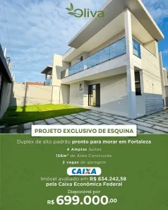Casa com 4 Quartos à venda, 156m² no Jardim das Oliveiras, Fortaleza