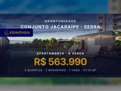 Apartamento com 3 Quartos à venda, 111m² no Conjunto Jacaraípe, Serra