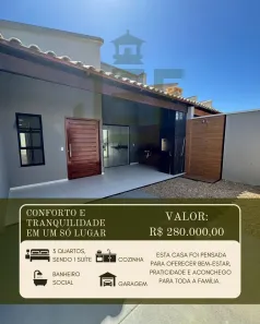 Casa com 3 Quartos à venda, 101m² no Paracuru, Paracuru