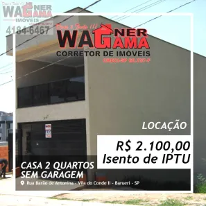Casa com 2 Quartos para alugar, 80m² no Vila do Conde II / Votupoca, Barueri
