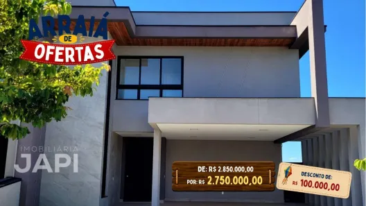 Casa de Condomínio com 3 Quartos à venda, 262m² no Loteamento Residencial Brisas da Mata, Jundiaí