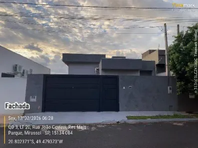 Casa com 2 Quartos à venda, 65m² no Residencial Mais Parque Mirassol, Mirassol