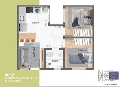 Apartamento com 2 Quartos à venda, 40m² no Chácara Santo Antônio (Zona Leste), São Paulo