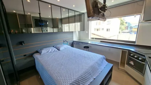 Apartamento com 1 Quarto para alugar, 27m² no Indianópolis, São Paulo