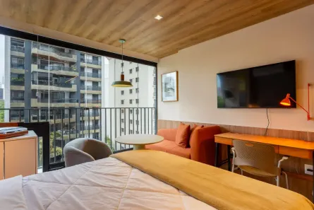 Apartamento com 1 Quarto para alugar, 24m² no Consolação, São Paulo