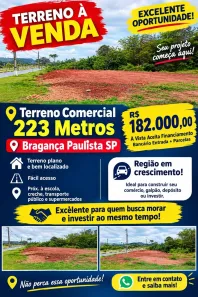 Lote/Terreno à venda, 223m² no Penha, Bragança Paulista