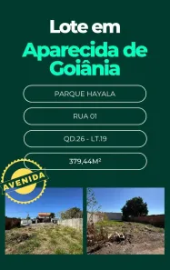 Lote/Terreno à venda, 379m² no Parque Hayala, Aparecida de Goiânia