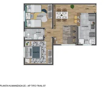 Apartamento com 2 Quartos à venda, 46m² no Braúnas, Belo Horizonte