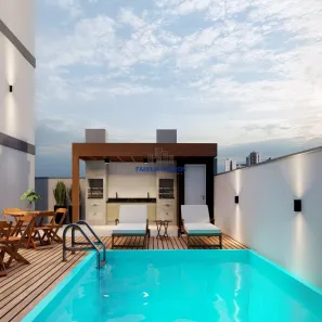 Apartamento com 2 Quartos à venda, 51m² no Macuco, Santos