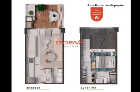 Apartamento com 1 Quarto à venda, 62m² no Campina do Siqueira, Curitiba