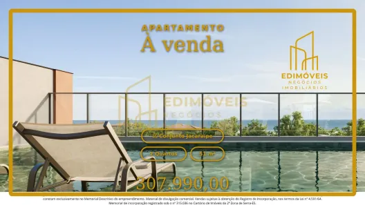 Apartamento com 2 Quartos à venda, 51m² no Conjunto Jacaraípe, Serra