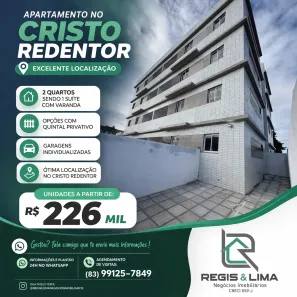 Apartamento com 2 Quartos à venda, 51m² no Cristo Redentor, João Pessoa