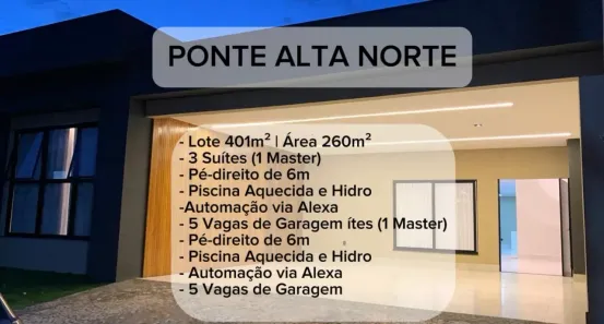 Casa de Condomínio com 3 Quartos à venda, 260m² no Ponte Alta Norte, Brasília