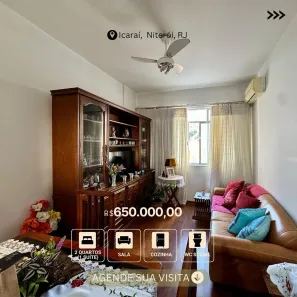 Apartamento com 2 Quartos à venda, 62m² no Icaraí, Niterói