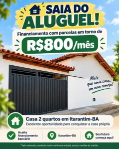 Casa com 2 Quartos à venda, 60m² no Itarantim, Itarantim