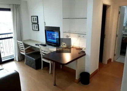 Flat com 1 Quarto para alugar, 35m² no Indianópolis, São Paulo