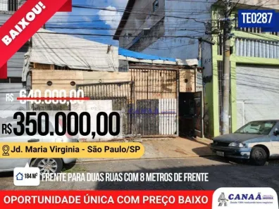 Lote/Terreno à venda, 184m² no Jardim Maria Virginia, São Paulo