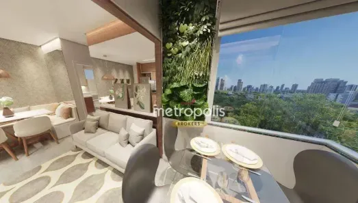 Apartamento com 2 Quartos à venda, 49m² no Jardim, Santo André