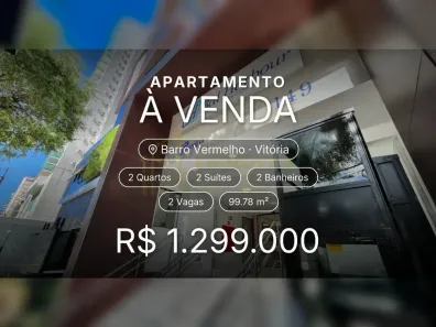 Apartamento com 2 Quartos à venda, 99m² no Barro Vermelho, Vitória