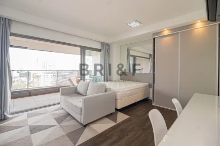 Apartamento com 1 Quarto para alugar, 41m² no Brooklin Paulista, São Paulo