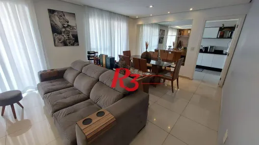 Apartamento com 4 Quartos para alugar, 159m² no Gonzaga, Santos