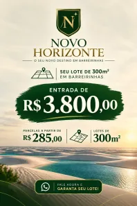 Lote/Terreno à venda, 300m² no , Barreirinhas