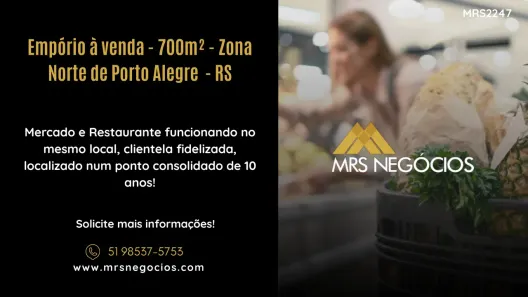 Ponto Comercial à venda, 700m² no Jardim Lindóia, Porto Alegre