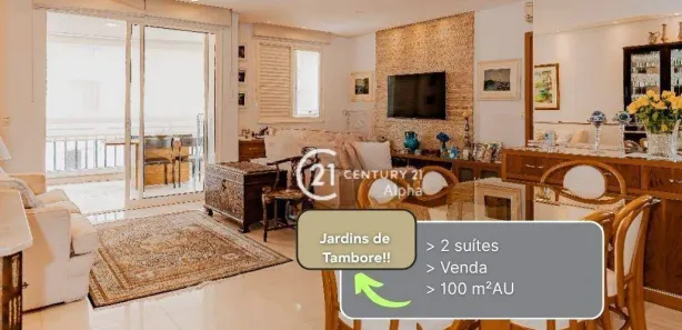 Apartamento com 2 Quartos à venda, 100m² no Tamboré, Santana de Parnaíba
