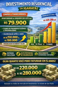 Lote/Terreno à venda, 600m² no Centro, Igaratá