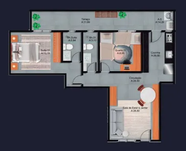 Casa com 2 Quartos à venda, 61m² no Tupi, Praia Grande
