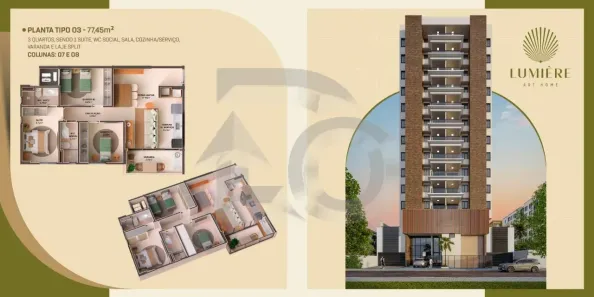 Apartamento com 3 Quartos à venda, 87m² no Coroa do Meio, Aracaju