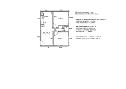 Apartamento com 2 Quartos à venda, 45m² no São Luiz, Volta Redonda