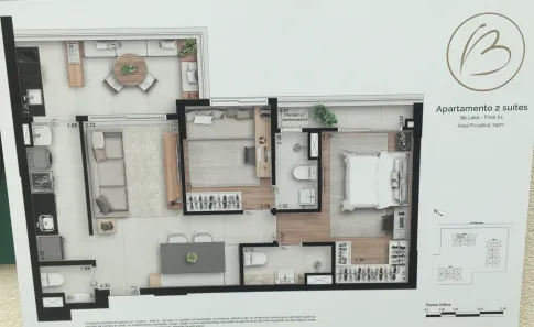 Apartamento com 2 Quartos à venda, 74m² no Barra da Tijuca, Rio de Janeiro