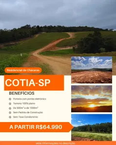 Lote/Terreno à venda, 500m² no Jardim Monte Verde (Caucaia do Alto), Cotia