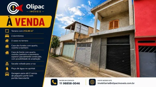 Sobrado com 2 Quartos à venda, 212m² no Jardim dos Cardoso, Guarulhos